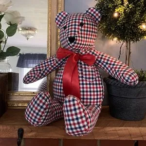 memory bear made from a loved one's shirt